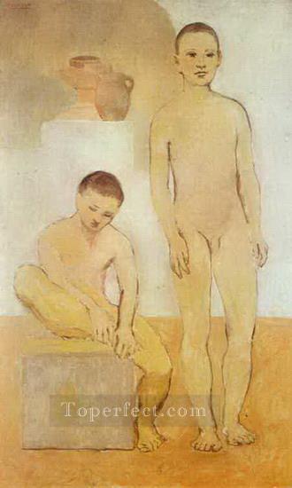 2人の若者 1905年キュビスト パブロ・ピカソ油絵